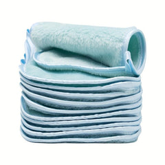 12pcs Reusable Makeup Remover Cloths Pads - Face Cleansing Cloth