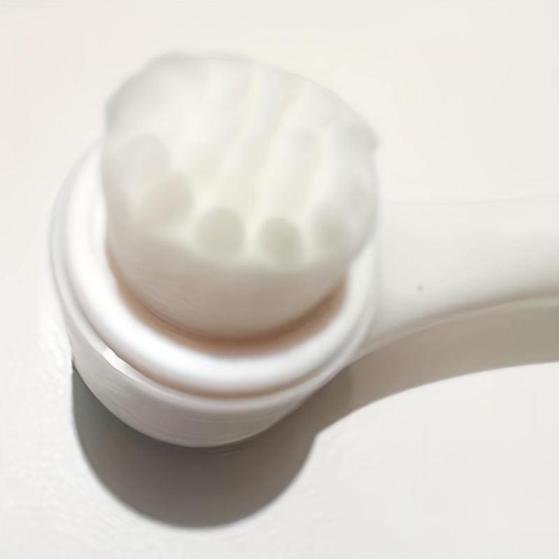 3D Silicone Hair Face Wash Brush: Double Sided Cleansing Tool