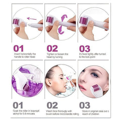 6 in 1 Derma Roller Kit for Face and Body Micro Needle with 5 Heads