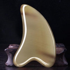 Natural Horn Gua Sha Board & Face Lift Stick Set