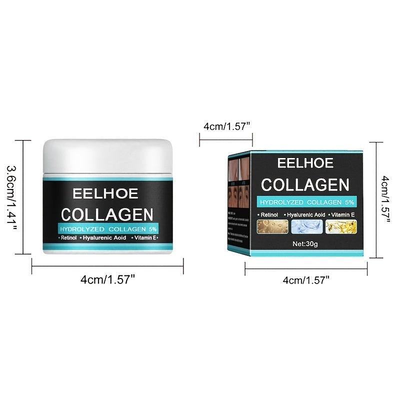 Collagen Wrinkle Cream with Hyaluronic Acid - Moisturizing Firming Whitening
