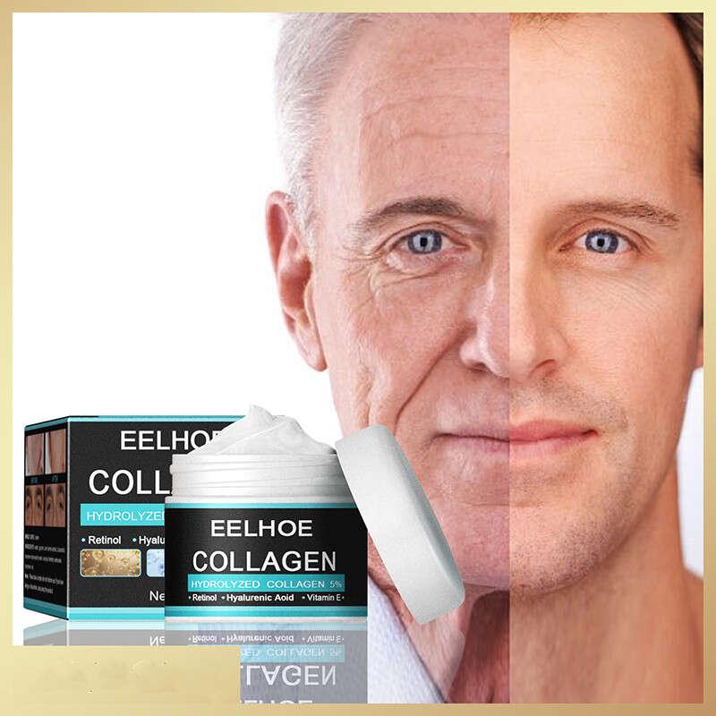 Collagen Wrinkle Cream with Hyaluronic Acid - Moisturizing Firming Whitening