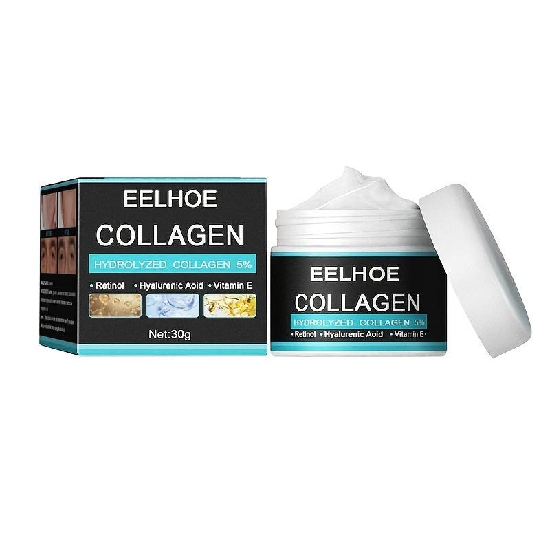 Collagen Wrinkle Cream with Hyaluronic Acid - Moisturizing Firming Whitening