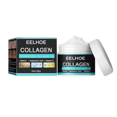 Collagen Wrinkle Cream with Hyaluronic Acid - Moisturizing Firming Whitening
