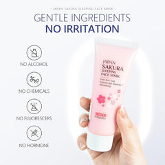 Sakura Moisturizing Sleeping Face Mask Cream