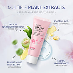 Sakura Moisturizing Sleeping Face Mask Cream