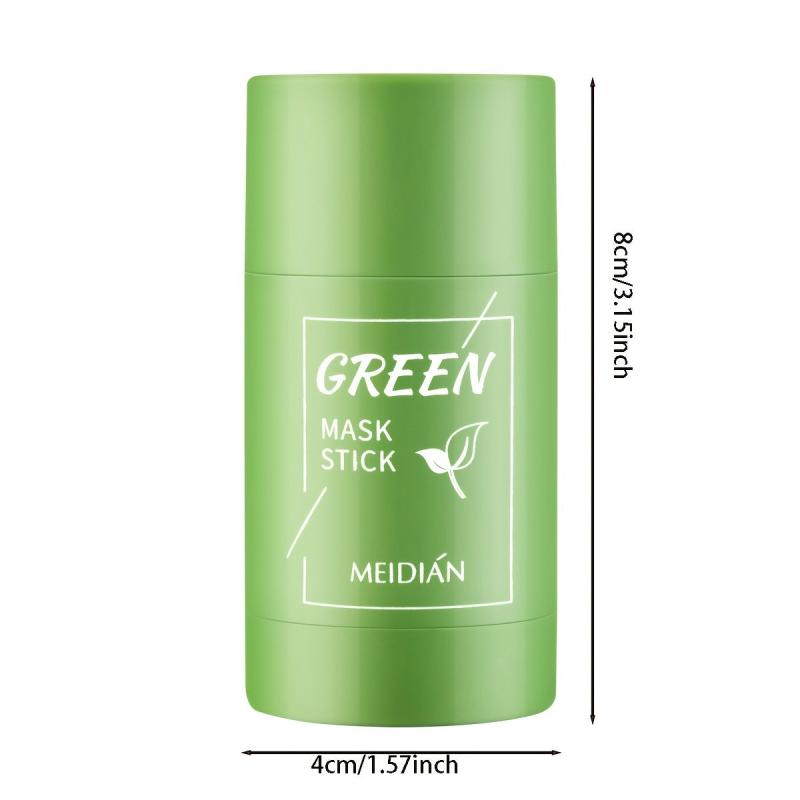 Green Tea Clay Mask Stick Deep Cleansing Tightens Pores Fades Spots