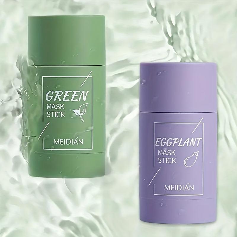 Green Tea Clay Mask Stick Deep Cleansing Tightens Pores Fades Spots