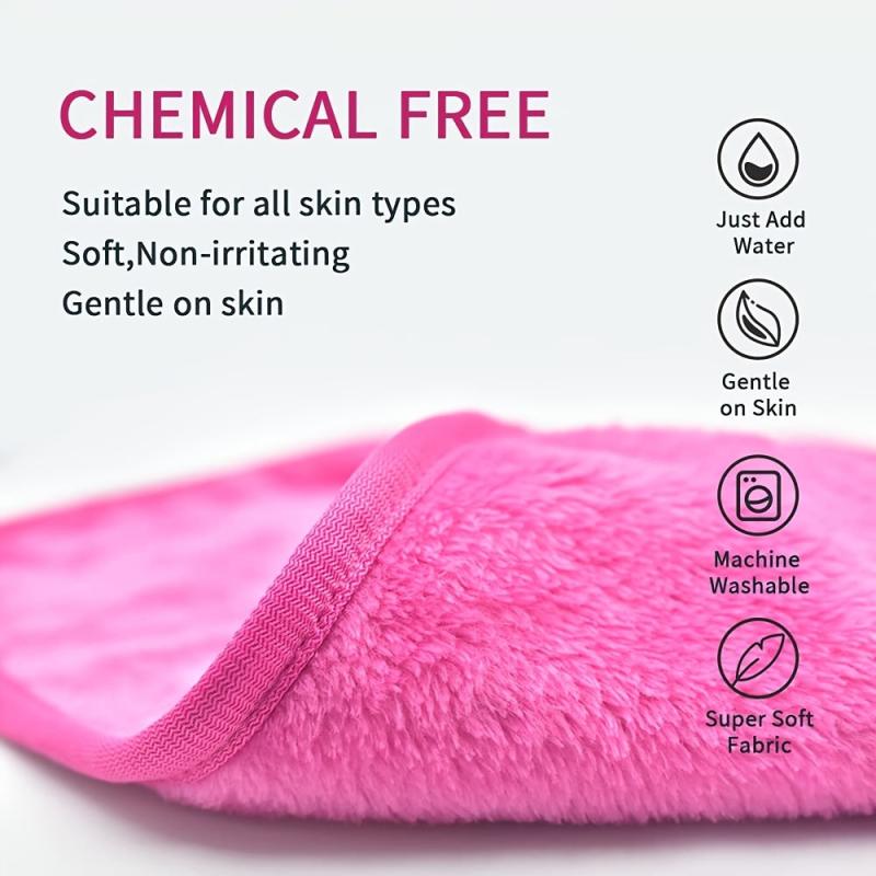 4 Reusable Makeup Remover Cloths for Face Gentle Cleansing Towels