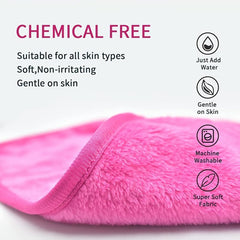 4 Reusable Makeup Remover Cloths for Face Gentle Cleansing Towels