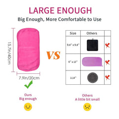 4 Reusable Makeup Remover Cloths for Face Gentle Cleansing Towels