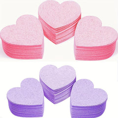 20 Pcs Heart Shape Facial Sponges with Container