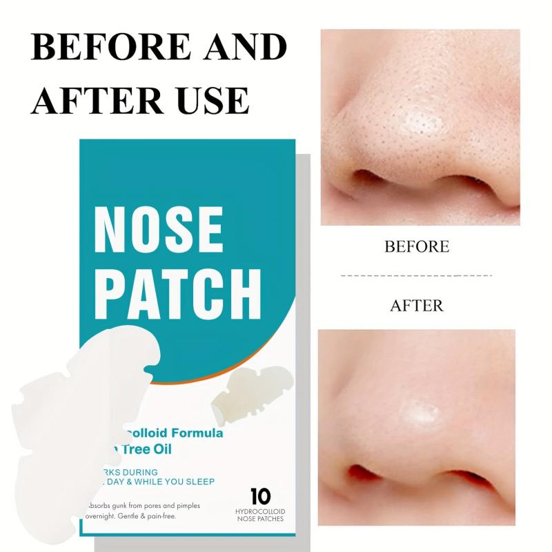 10 Pcs Hydrocolloid Nose Patches Blackhead Remover Strips