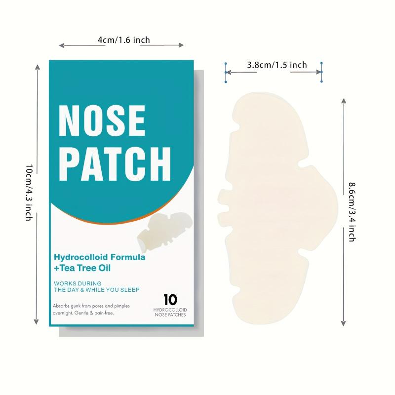 10 Pcs Hydrocolloid Nose Patches Blackhead Remover Strips