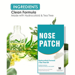 10 Pcs Hydrocolloid Nose Patches Blackhead Remover Strips