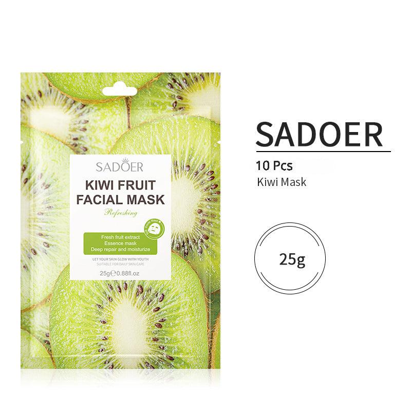 Fruit Mask Coffee Blueberry Cherry Moisturize Relieve Dryness 10 Pcs