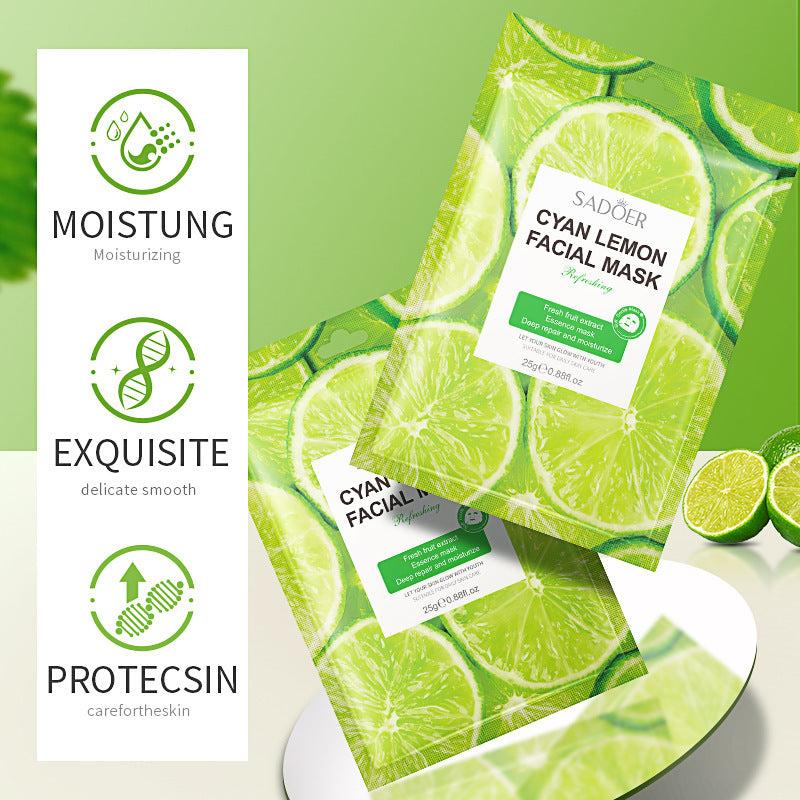 Fruit Mask Coffee Blueberry Cherry Moisturize Relieve Dryness 10 Pcs