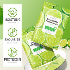 Fruit Mask Coffee Blueberry Cherry Moisturize Relieve Dryness 10 Pcs