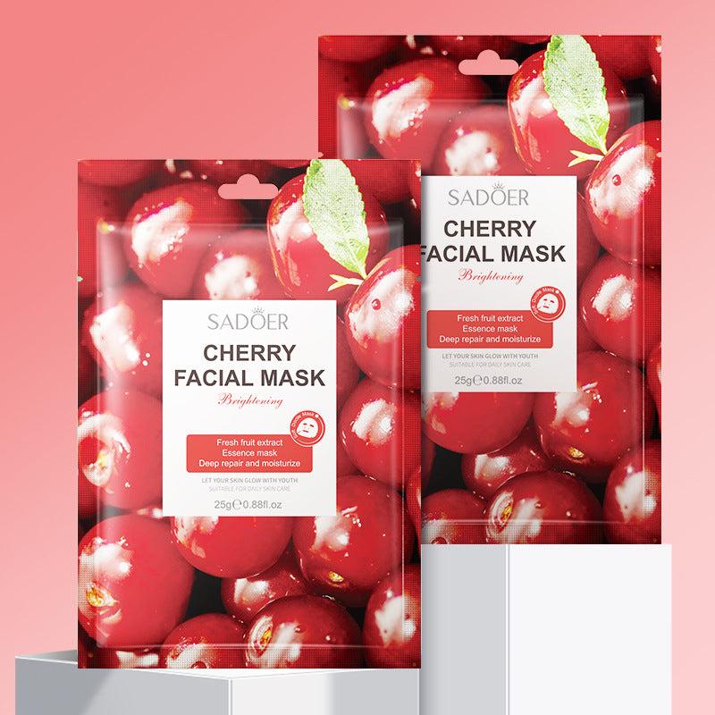 Fruit Mask Coffee Blueberry Cherry Moisturize Relieve Dryness 10 Pcs