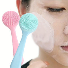 Facial Massage Brush for Exfoliation and Skincare