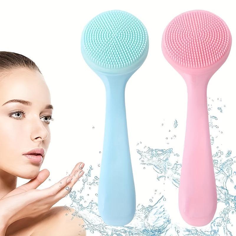 Facial Massage Brush for Exfoliation and Skincare