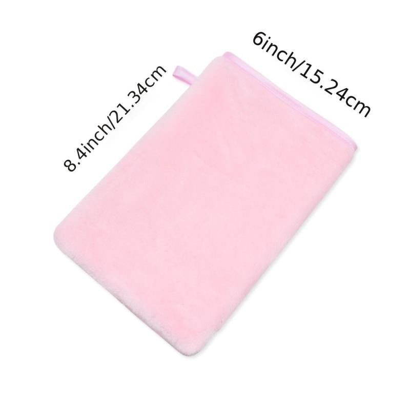 2 Pcs Makeup Remover Gloves Flannel Body Wash Mitts