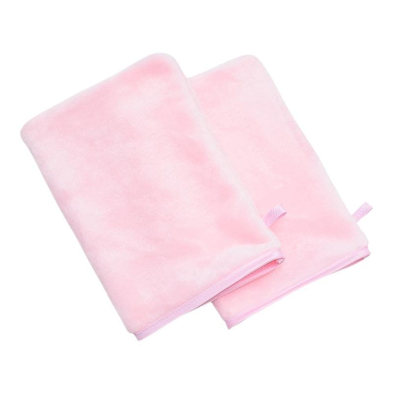 2 Pcs Makeup Remover Gloves Flannel Body Wash Mitts