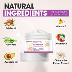 Hydrating Retinol Cream with Hyaluronic Acid for Face