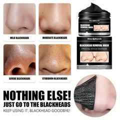 Bamboo Charcoal Tear off Mask Blackheads Pores Shrinking Hydration Mud Mask