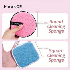Facial Powder Puff Makeup Remover Pads Dual Sided Reusable