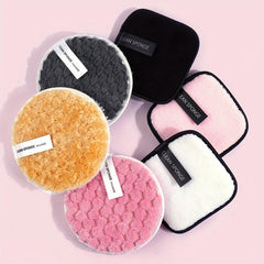 Facial Powder Puff Makeup Remover Pads Dual Sided Reusable