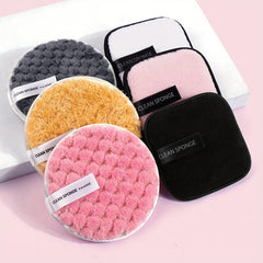 Facial Powder Puff Makeup Remover Pads Dual Sided Reusable