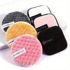 Facial Powder Puff Makeup Remover Pads Dual Sided Reusable