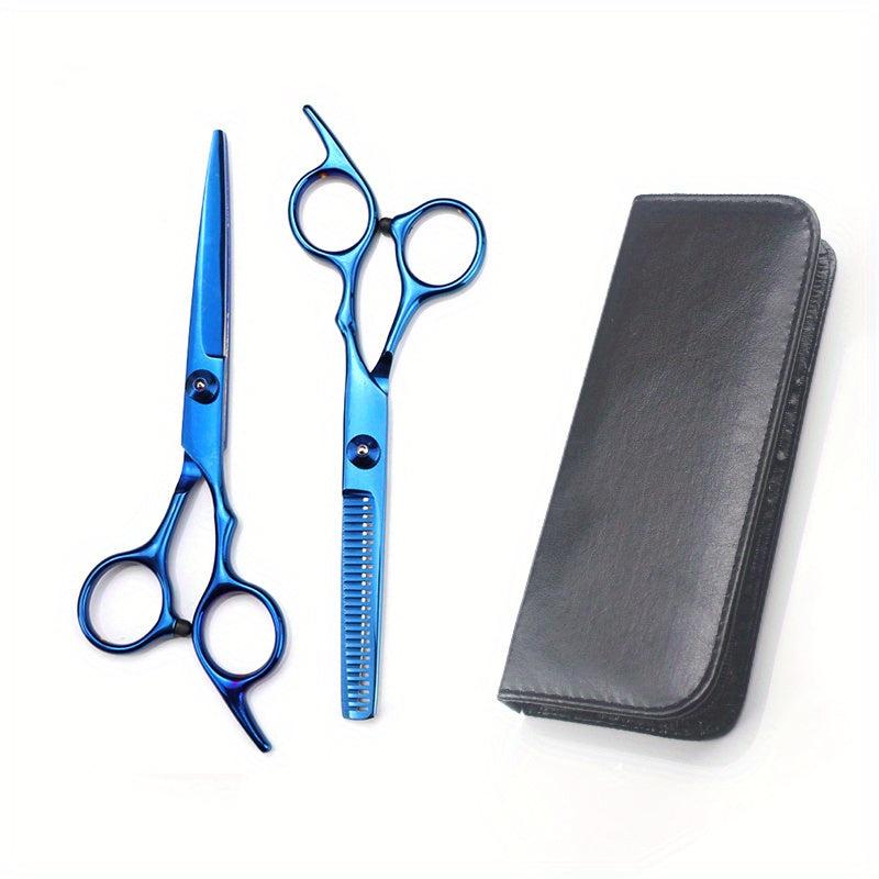 2pcs Hairdressing Scissors Professional Barber Salon Household Hair Cutting Scis