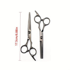 2pcs Hairdressing Scissors Professional Barber Salon Household Hair Cutting Scis