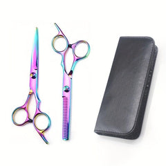 2pcs Hairdressing Scissors Professional Barber Salon Household Hair Cutting Scis