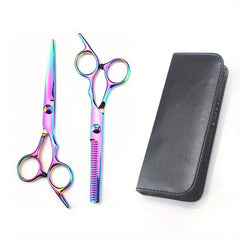 2pcs Hairdressing Scissors Professional Barber Salon Household Hair Cutting Scis