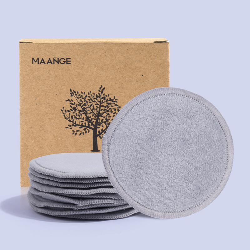 10pcs Makeup Remover Towel Face Makeup Reusable Fiber To Wash Cotton