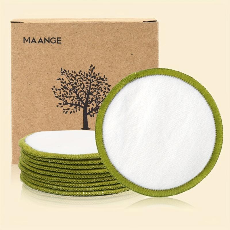 10pcs Makeup Remover Towel Face Makeup Reusable Fiber To Wash Cotton