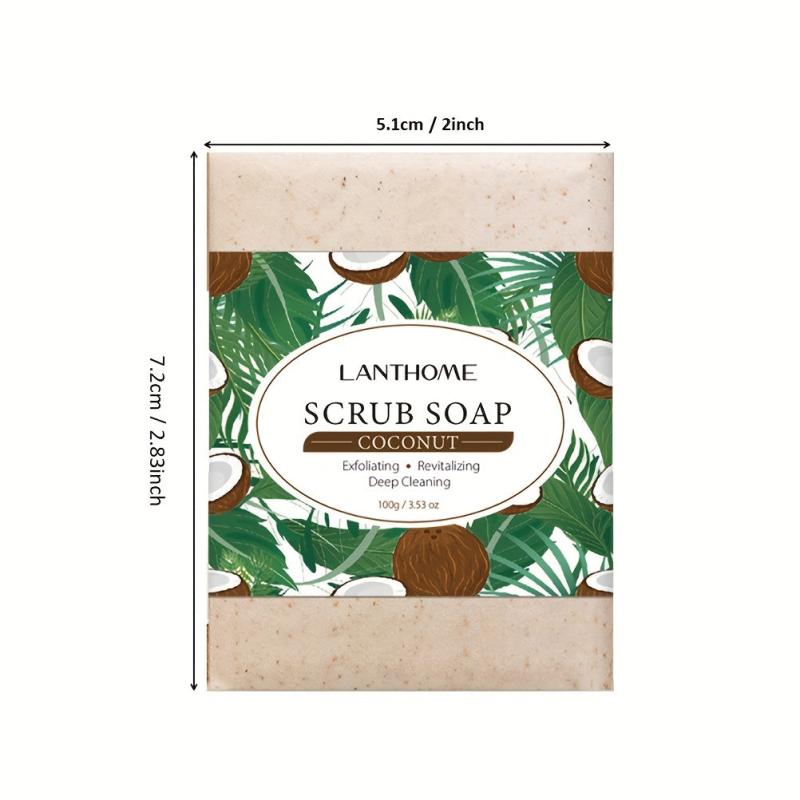 Coconut Scrub Soap Removes Dead Skin Tightens Hair