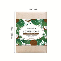 Coconut Scrub Soap Removes Dead Skin Tightens Hair