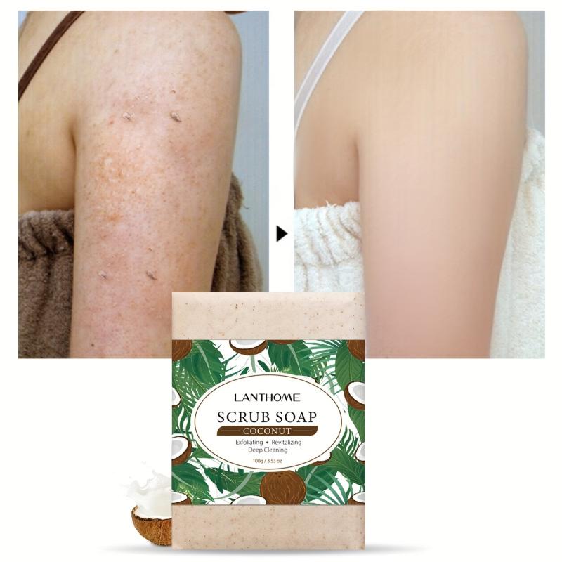 Coconut Scrub Soap Removes Dead Skin Tightens Hair