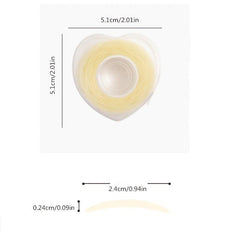 600 Natural Heart Shaped Eyelid Makeup Stickers Invisible Double Eyelid Tape