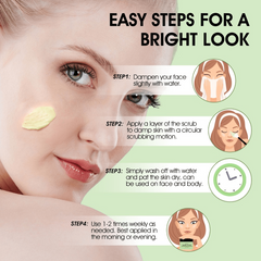 Organic Avocado & Green Tea Face Scrub With Brush