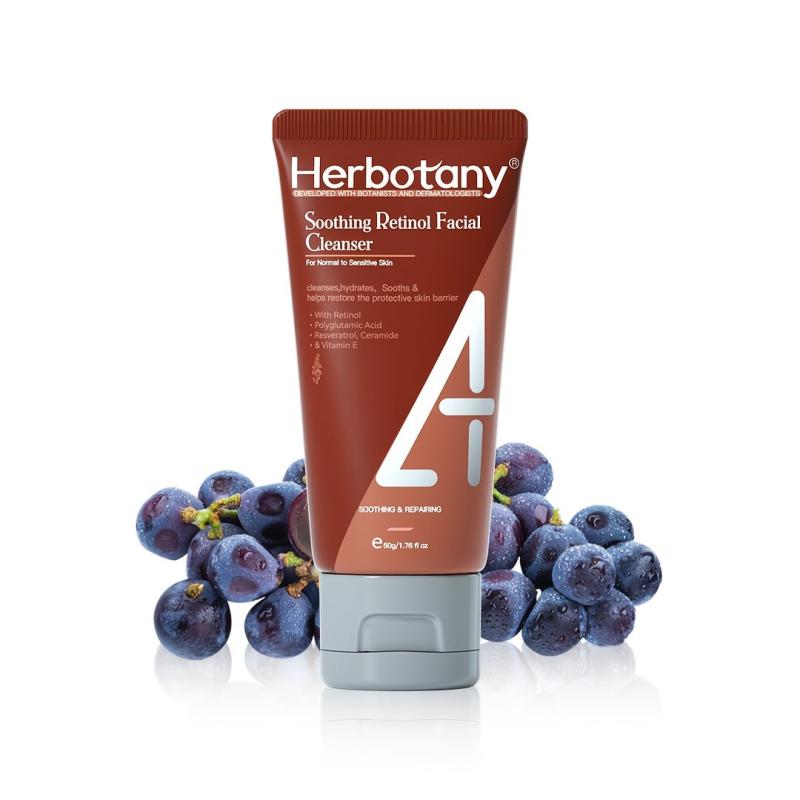 HERBOTANY Retinol Facial Cleanser for Sensitive Skin