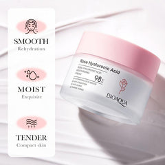 Rose Hyaluronic Acid 50ml Moisturizing Cream Face Moisturizer