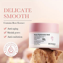 Rose Hyaluronic Acid 50ml Moisturizing Cream Face Moisturizer