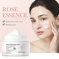 Rose Hyaluronic Acid 50ml Moisturizing Cream Face Moisturizer