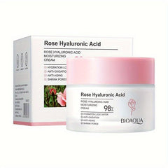 Rose Hyaluronic Acid 50ml Moisturizing Cream Face Moisturizer