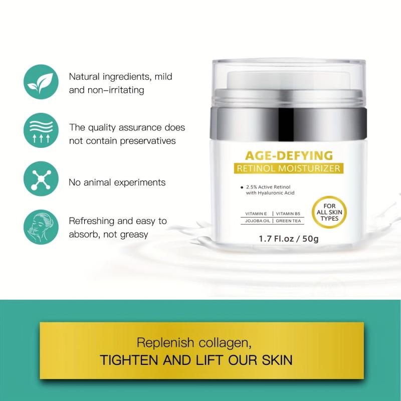 Retinol Cream for Face with Hyaluronic Acid Moisturizer Cream for Face and Neck